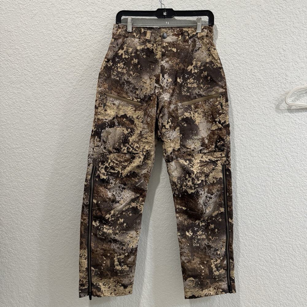 Cabela’s Northern Flight Hunting Pants Mens Small Camouflage Zip Ankle Pockets